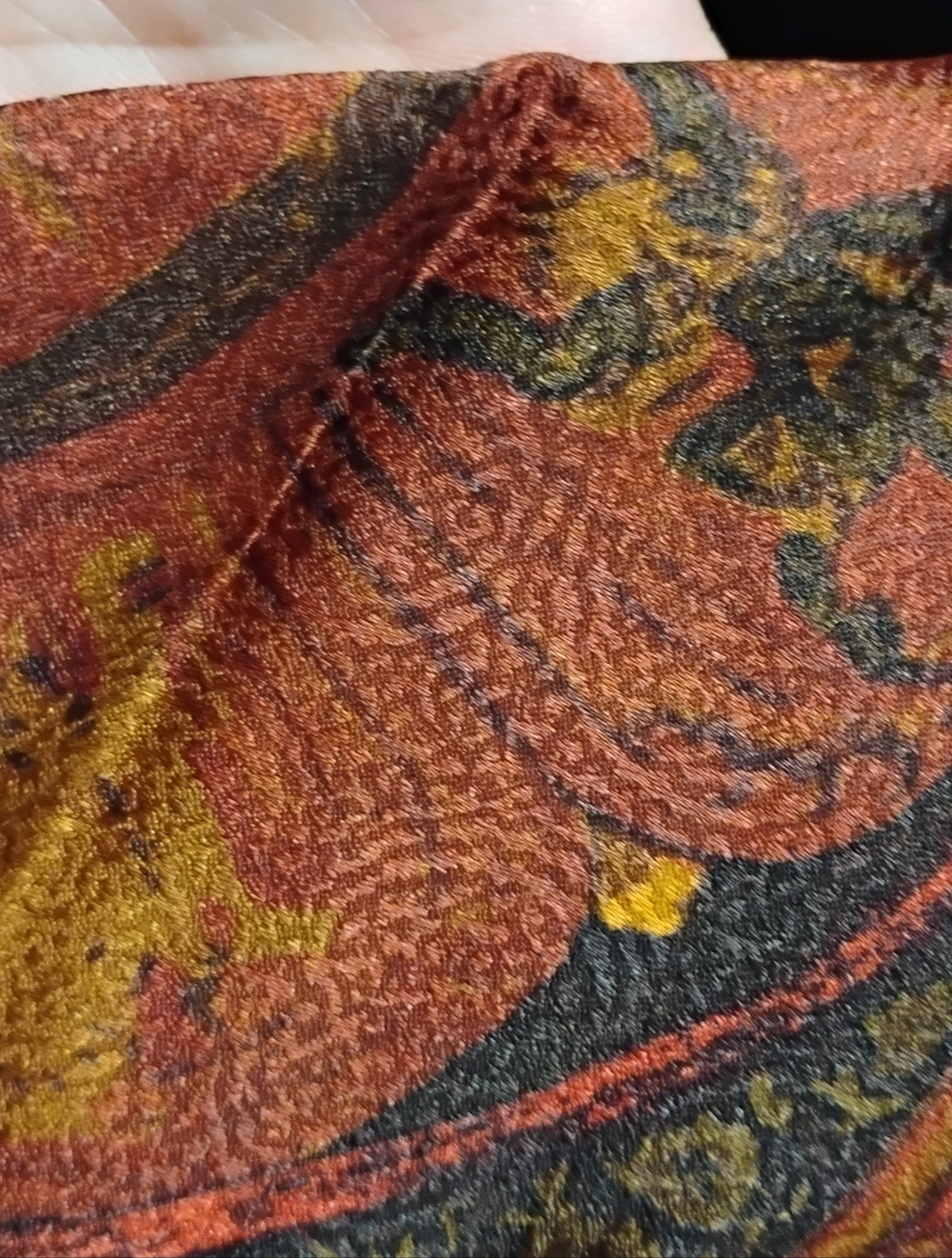 Vintage 1970s 1980s Guy Laroche All Silk Print Tie OS - Picture 4 of 4